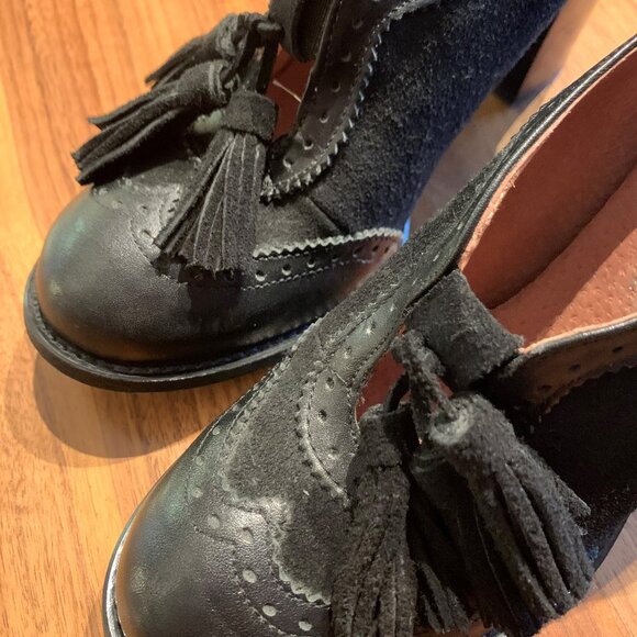 Anne Taylor dress, sheath, sz 6, sleeveless midi, black, white tweed, lined, EUC - Picture 12 of 15